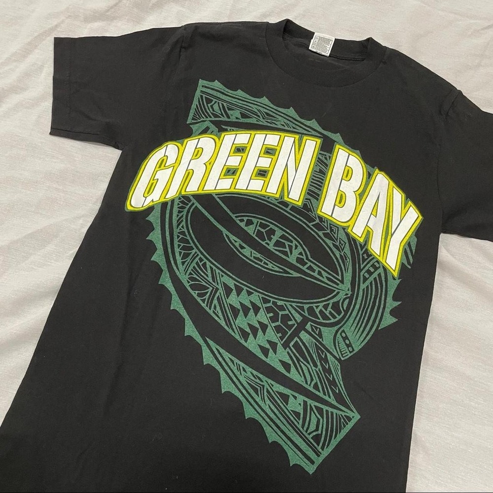 Vintage Y2K Green Bay Packers AOP Football T shirt - mens medium